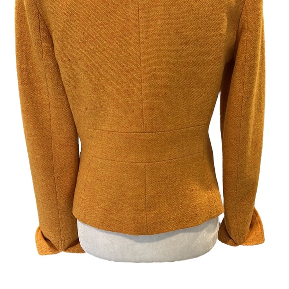 J. Crew Vintage Pumpkin Squash Wool Tweed Cropped Blazer - 6 - Picture 9 of 12